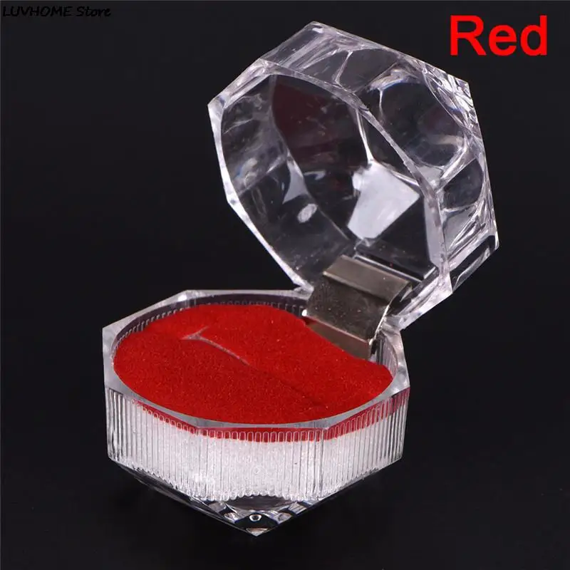 Acrylic Transparent Wedding Packaging Jewelry Box  Jewelry Package Ring Earring Box