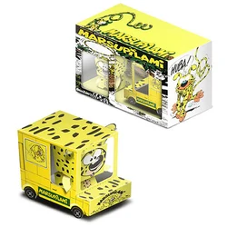 Marsupilami Van Car Box Cubee ozdoby składane śliczne Mini 3D Paper Model Papercraft DIY dzieci dorosłych Handmade zabawki wykonane ręcznie ER-058