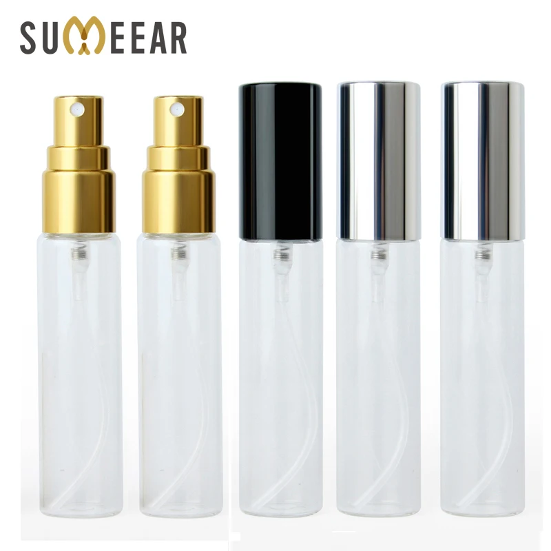 100 Pieces/Lot 10ml Portable Perfume Bottle Spray Travel Perfume For Gift Sample Mini Bottle Parfum Makeup Containrs