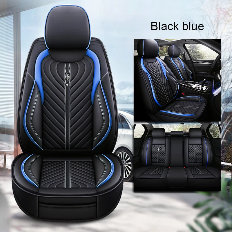 Quality Leather Car Seat Covers Set Auto Cushion Protector Accessories for Ford Fusion Taurus Edge Escape Fiesta Focus 2021 2020