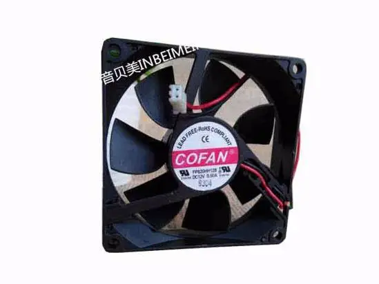 COFAN FP820HH12B DC 12V 0.50A 80x80x20mm 2-Wire Server Cooling Fan