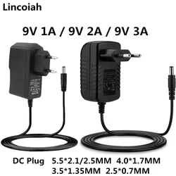 1 sztuk AC/Adapter DC DC 9 V 0.5A 1A 2A 3A AC 100-240V konwerter zasilacz 9 V Volt 1000MA ładowarka zasilacz ue US wtyczka