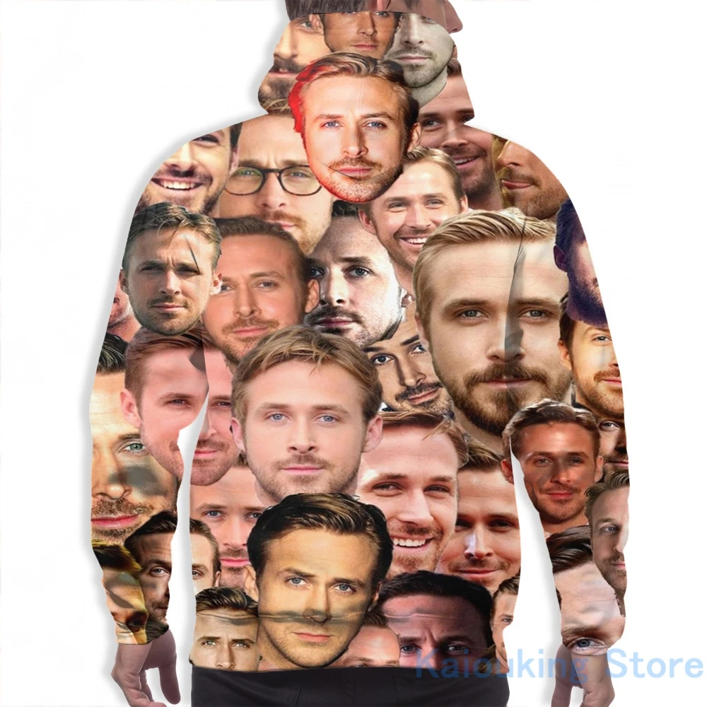 Mens Hoodies Sweatshirt for women funny RYAN GOSLING print Casual hoodie Streatwear