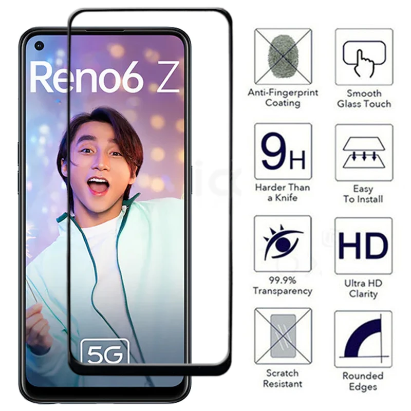 Tempered Glass For OPPO Reno6 Z 6.4