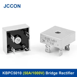 2Pcs KBPC5010 (50A1000V) Diode Bridge Rectifier Diode KBPC 5010 For Air ConditionerElectric Welding Machine