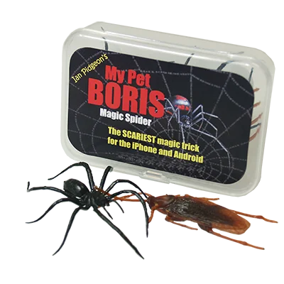 Magic Spider - My Pet Boris Pro Pack by Ian Pidgeon Magia Close Up Street Illusions Magic Tricks Gimmicks Mentalism Props