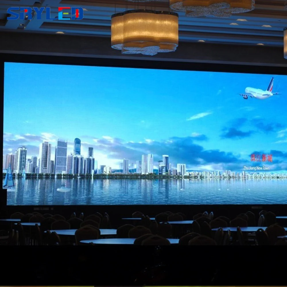 SRYLED 3x2m Outdoor P4.81 Portable Led Display Screen Events Stage Backgound Video Processor Flight Case Hanging Bar Led Panel