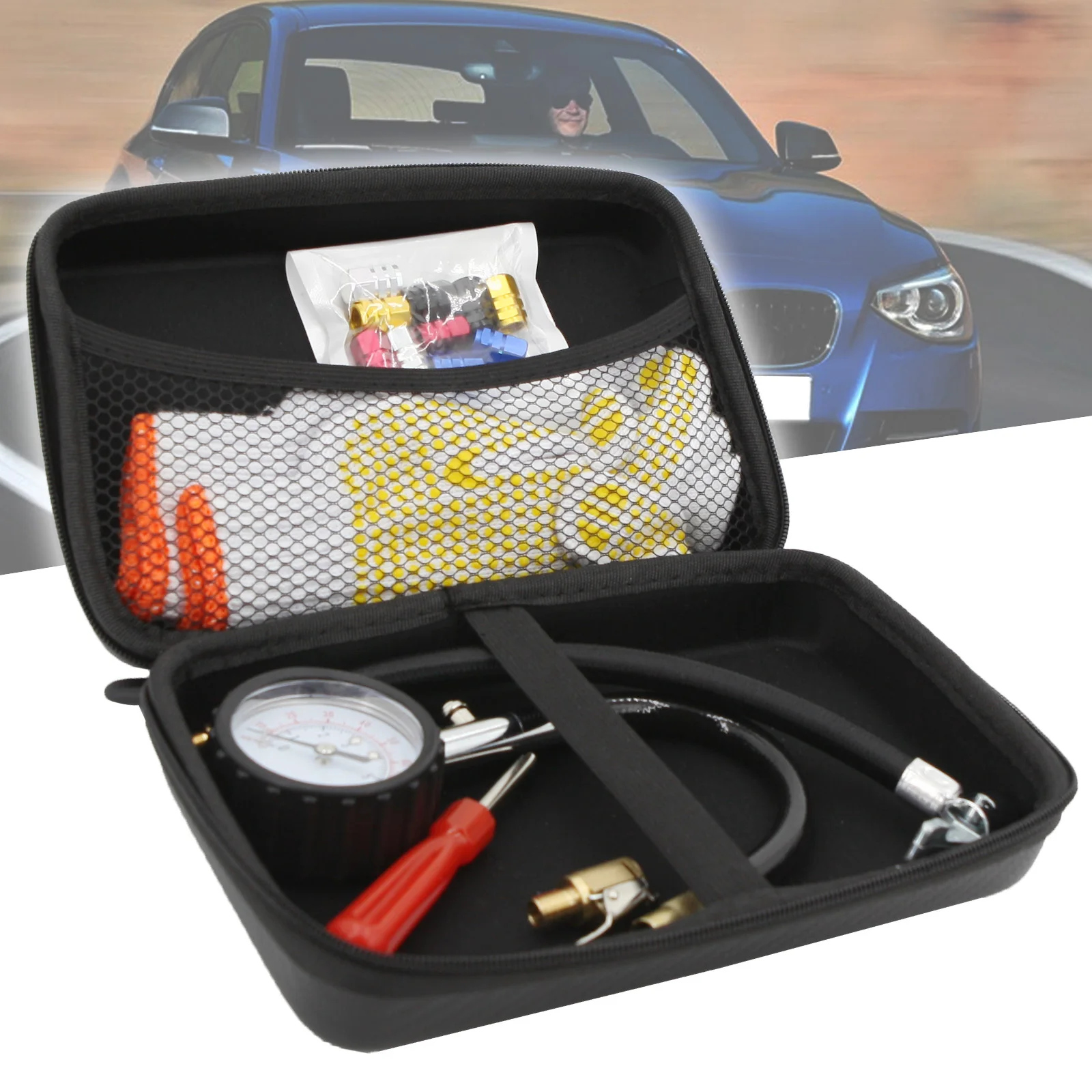 

Tire Pressure Gauge Meter Long Tube 0-100Psi High-Precision Air for Car Motorcycle Universal Monitoring System Auto Bike Vehicle