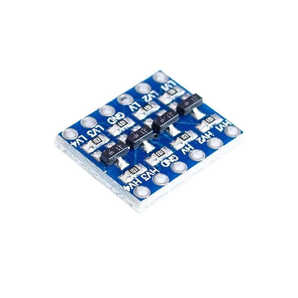 10 sztuk poziom Shifter 3.3V 5V 4 kanały IIC I2C konwerter poziomów logicznych dwukierunkowy moduł 3.3V do 5V Shifter dla Arduino