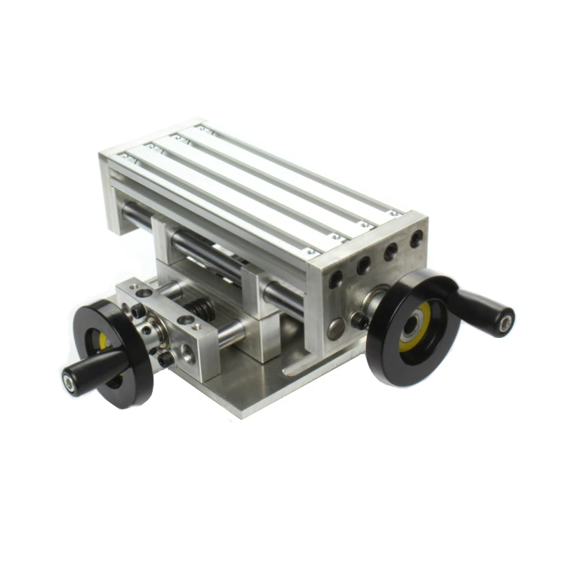 Miniature Cross Sliding Table Dovetail Carriage Vise Mini Drill Milling Machine Workbench Bench