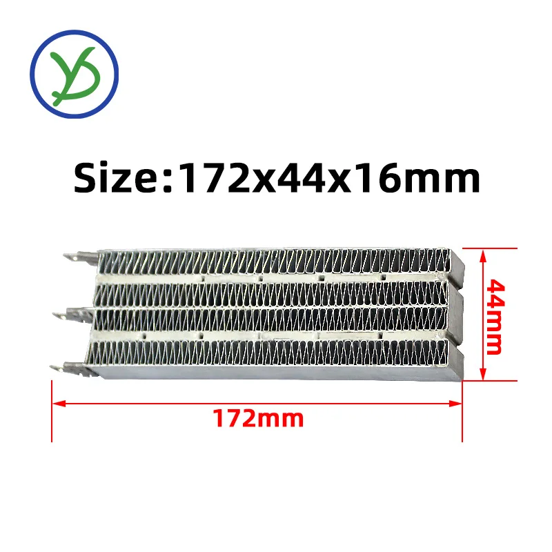 220V 1200W PTC ceramic air heater AC DC clothes dryer/heating apparatus element 150B2 172*44*16mm