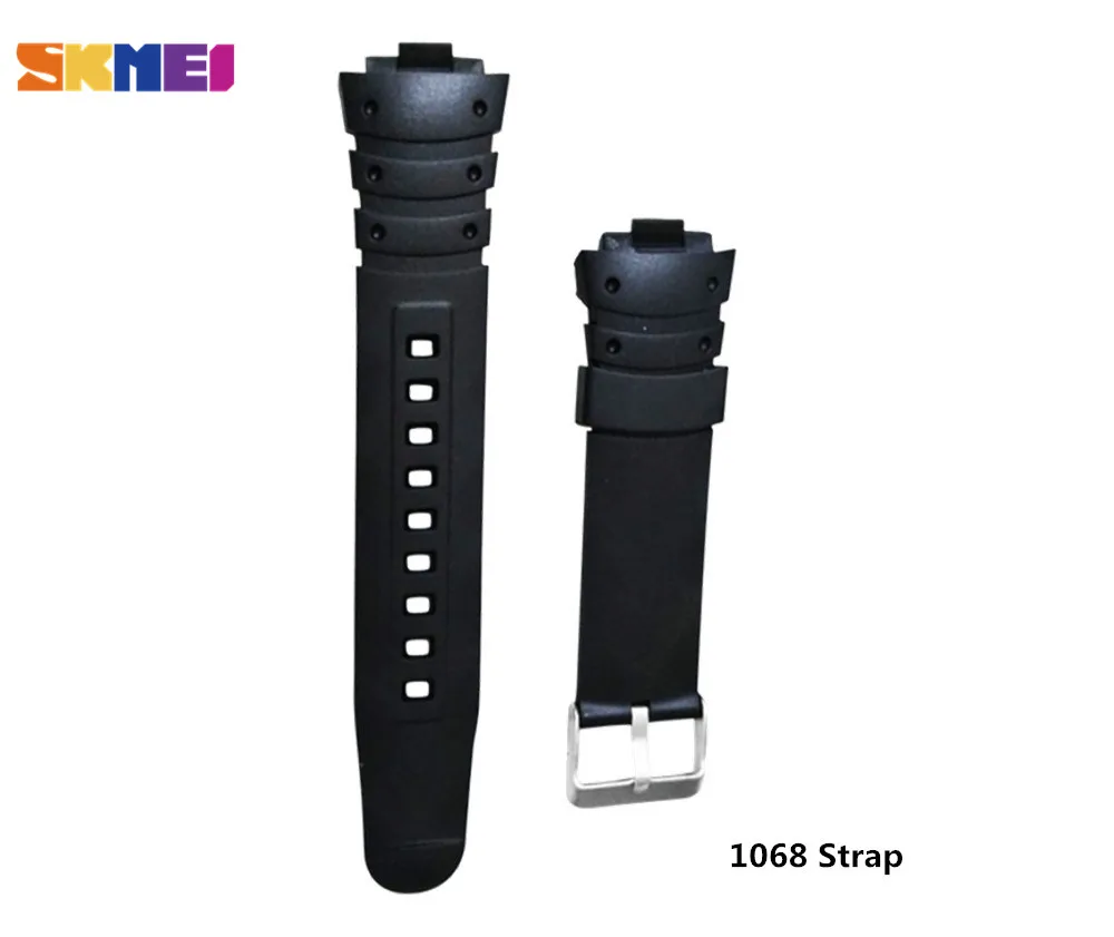 SKMEI 1266 1548 1068 1258 1219 1251 Brand Original Black Wrist Silicone Strap For Men Watches