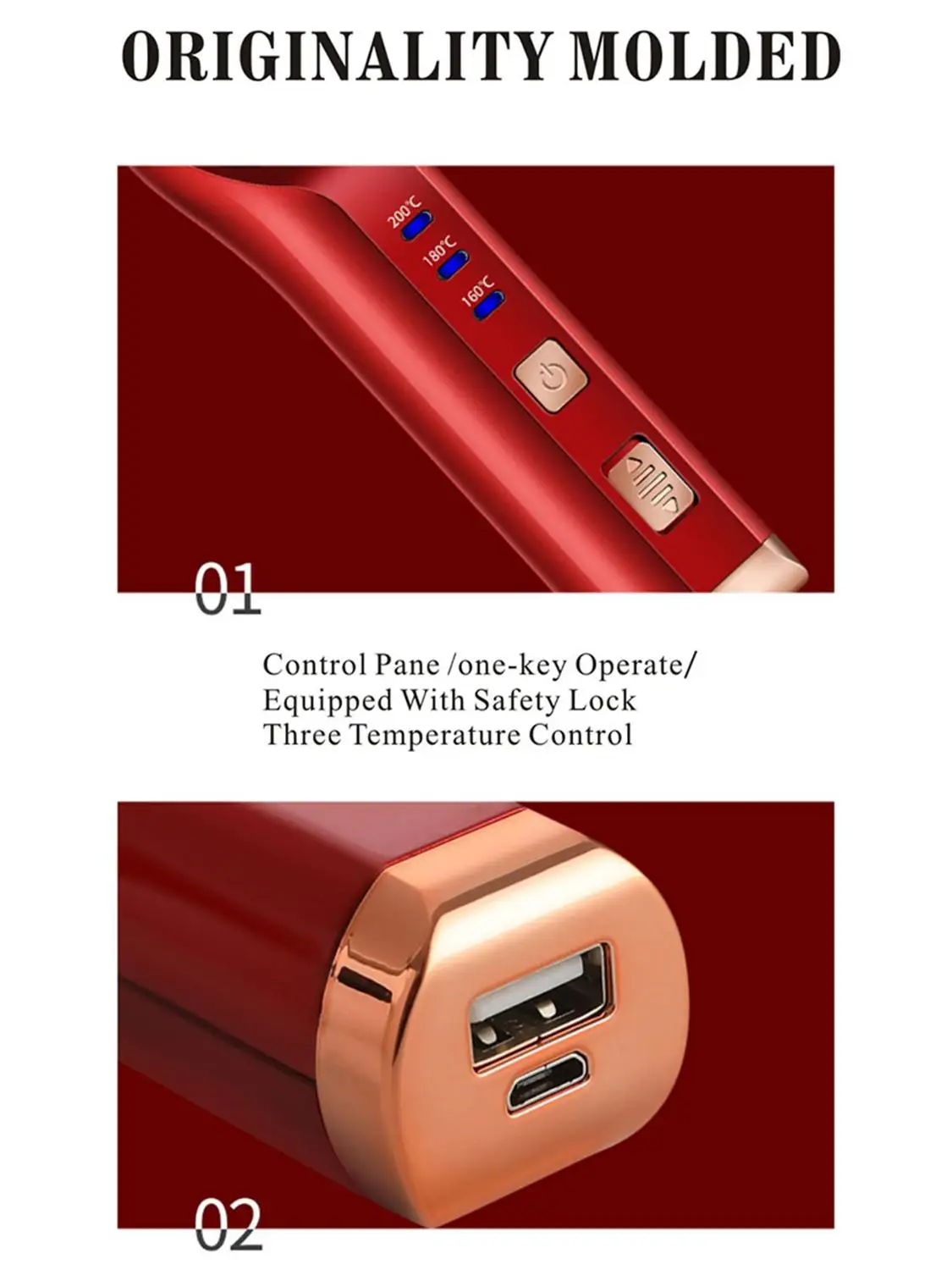 لاسلكي اللحية مستقيم الشعر مشط فرشاة USB قابلة للشحن اللاسلكية مكافحة ساكنة سريعة ساخنة الشعر استقامة أدوات التصميم