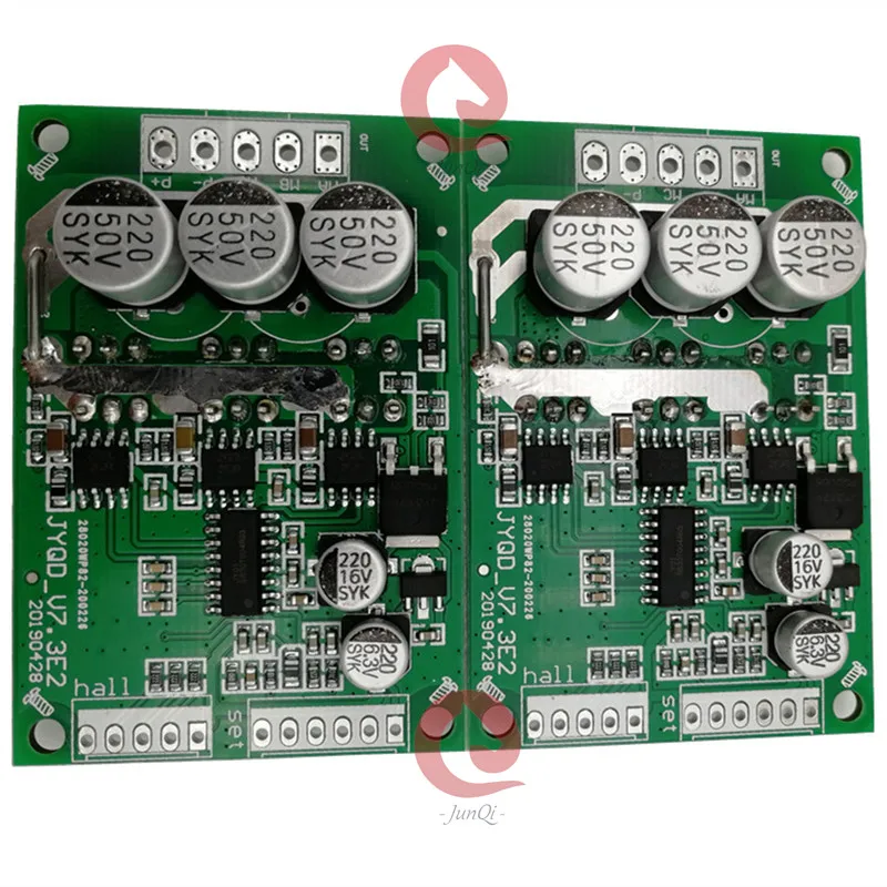 2pcs /Lot   DC12V-36V 500W Motor Driver Board JYQD_V7.3E2  For Hall Sensor Brushless DC Motor