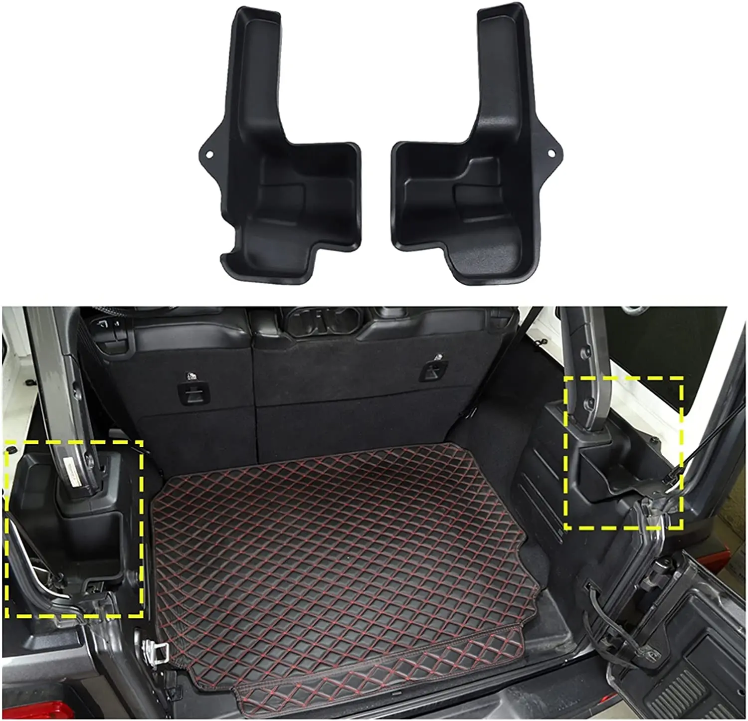 Rear Trunk Side Organizer For Wrangler JL JLU Sahara Rubicon 2018 2019 2020 2021 4 Doors Cargo Expansion Box