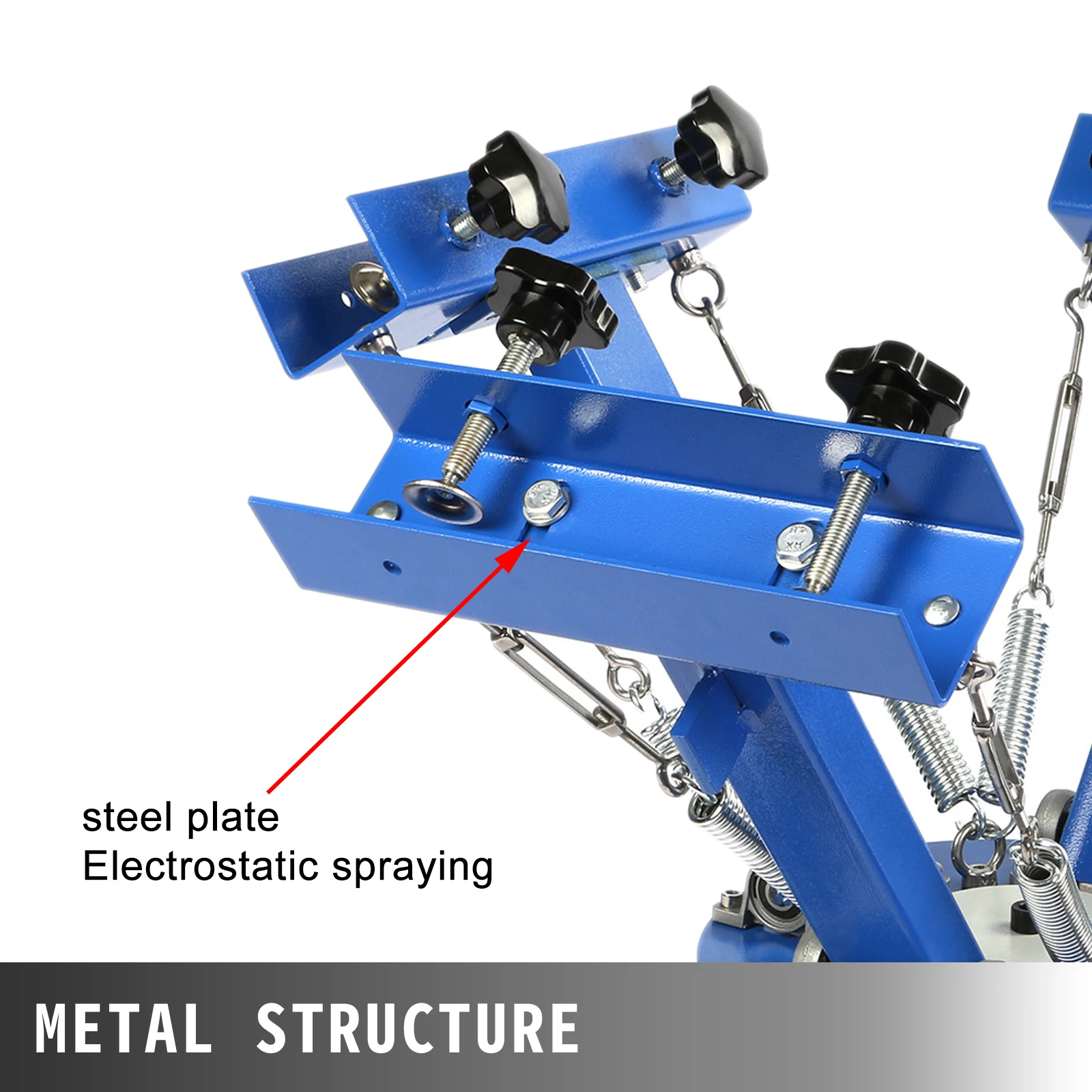 VEVOR 1/4 Couleurs 1/2/4 Stations Machine d'Impression d'Écran Presse de Sérigraphie Rotative 360° pour Impression sur Substrat