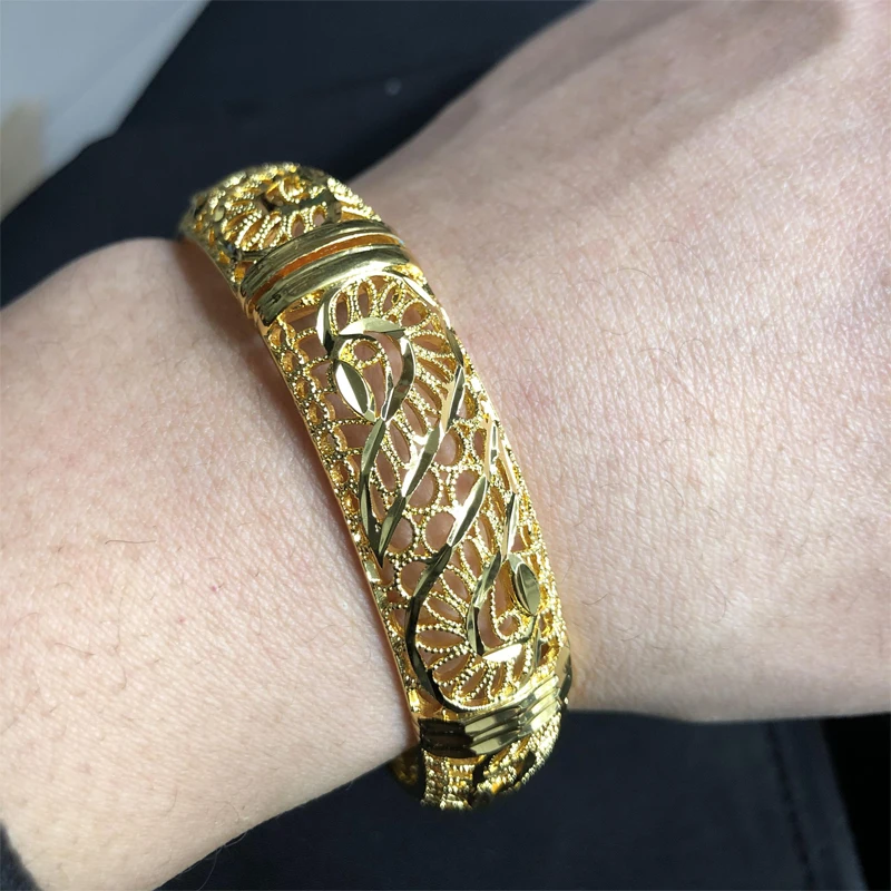 24k Bangles Girls Dubai Gold Color Turkish Egyptian Algeria Indian Moroccan Saudi Gold Color Bangles Kids Bangles  Jewelry