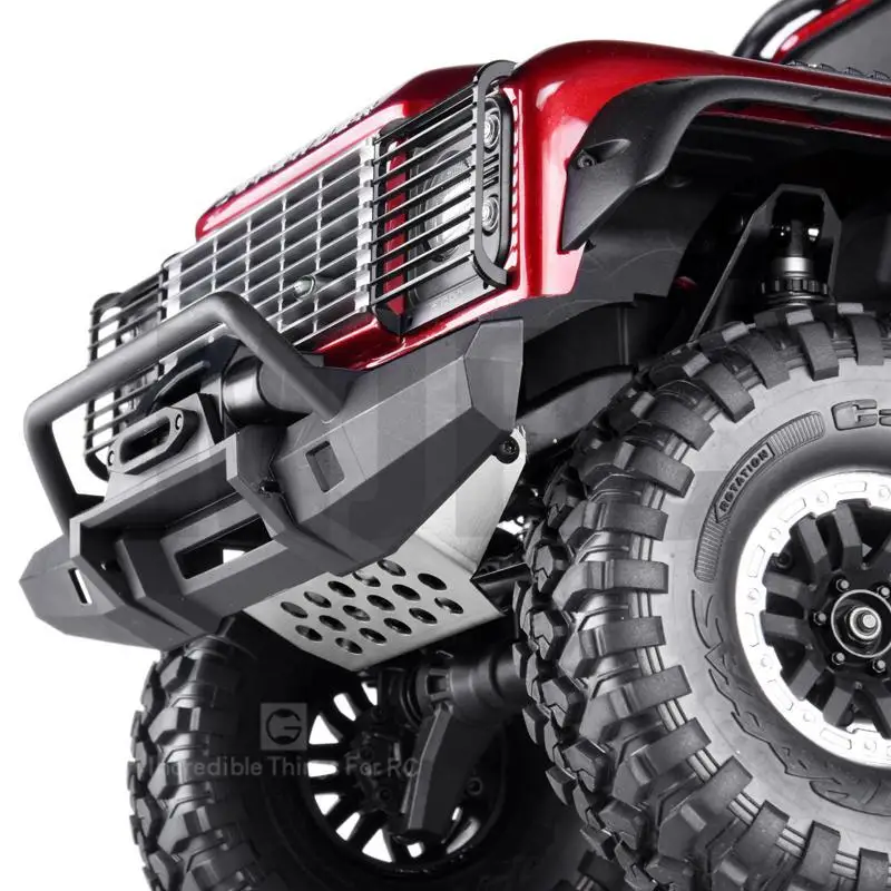 1 Pcs Simulation Metal Front Guard Stainless Steel Armor for 1/10 RC Crawler Car Traxxas TRX4 Defender