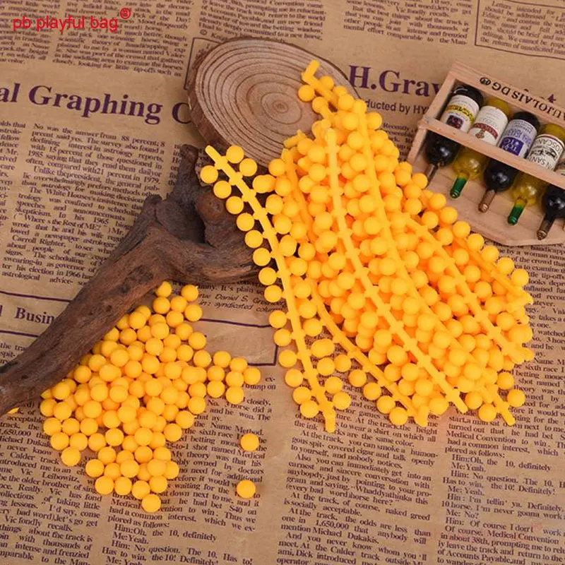 PB Playful Bag Outdoor sports Soft bullet environmental protection yellow soft rubber Pinball cs game toy accessories IG53