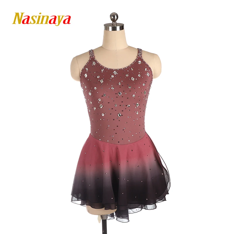 

Nasinaya Figure Skating Competition Training Dress Customized Women's and Children's Performing Artistic Gymnastics Lace up