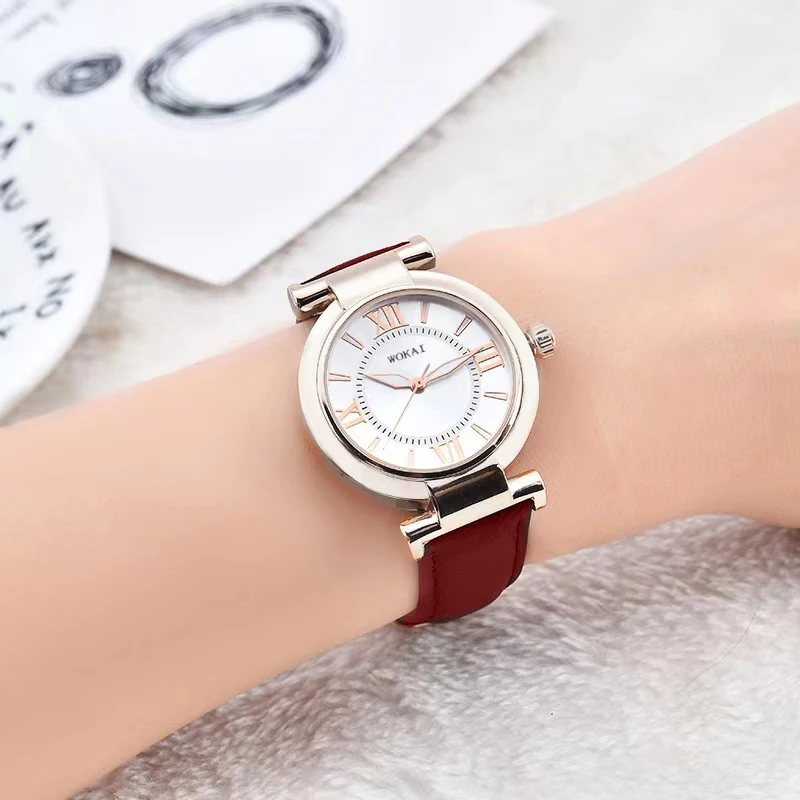 Orologio al quarzo da donna con cinturino semplice stile fresco di alta qualità casual da donna di alta qualità orologio retrò luminoso impermeabile