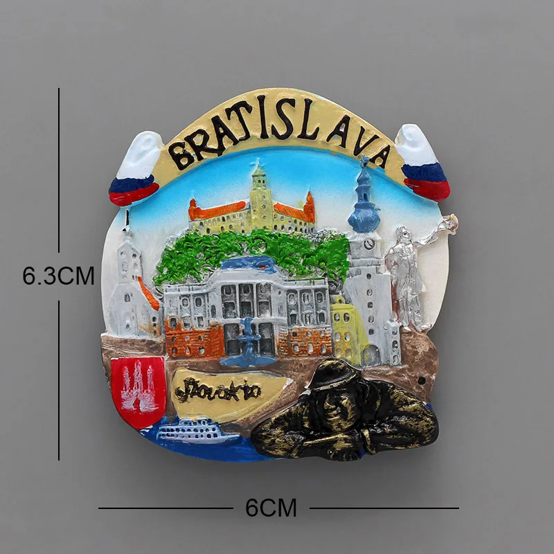 Singapore Merlion Vienna World Tourism Souvenir 3D magnetic refrigerator Laos Italy Rome souvenir furniture home decoration gift
