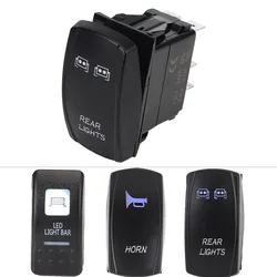 24V 12V Switch Car Lights Toggle LED Backlight Horn Rear Lamp Bar Buttons Caravan Accessories For Boat Trailer Truck Motorcycle