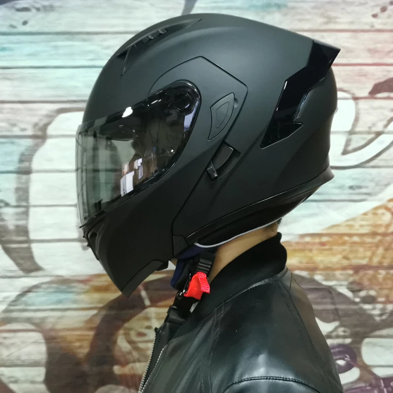 ORZ 991 Flip up Helmet Modular Motorcycle Helmet Double Lens Built-in Sun Visor Racing Full Face Helmet capacete de moto