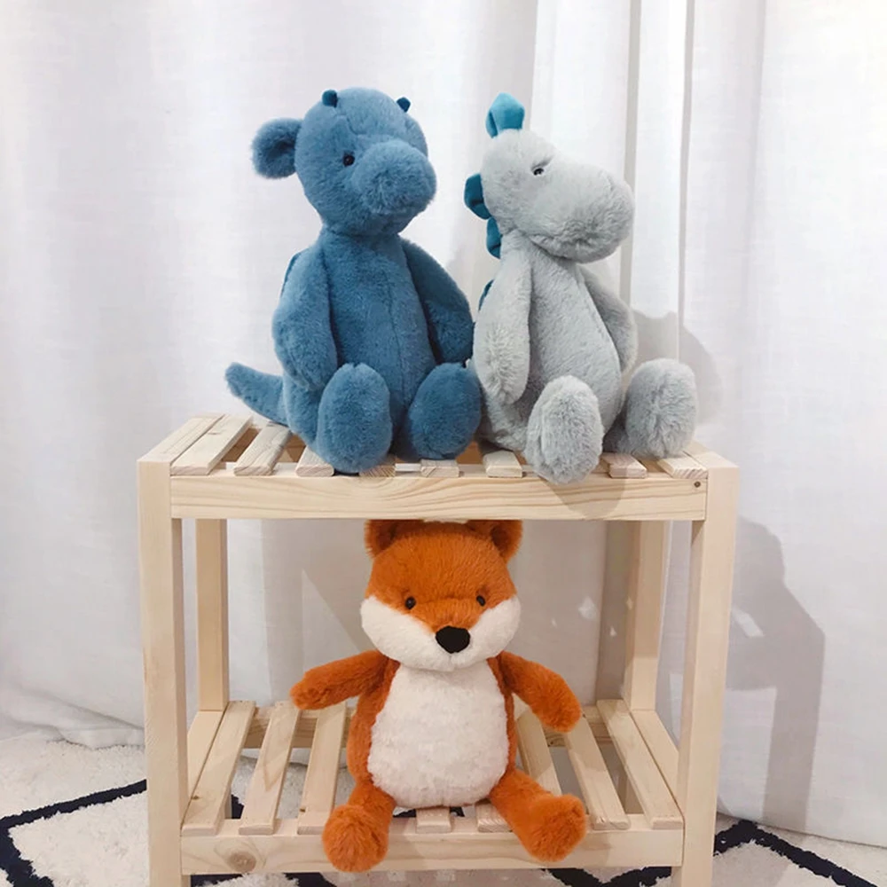 

30CM Super Soft Stuffed Plush Boutique Toy Bear Dinosaur Fox Animal Doll Stuffed Doll Children's Birthday Christmas Gift