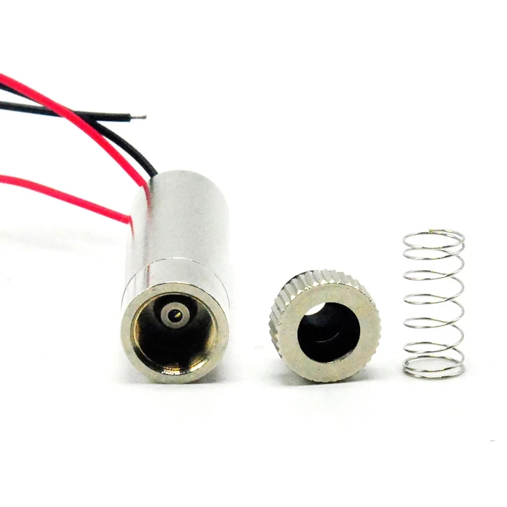 Focusable Blue Laser Diode Module, Dot Line Cross, cabeça ajustada, dissipador de calor, violeta, 40 nm, 5nm, 20mw, 12x35mm