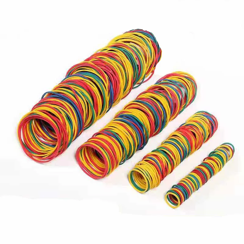 100 Pcs/lot Colorful Nature Rubber Bands 15/19/25/38 mm School Office Home Industrial ring Rubber Band Stationery Package Holder