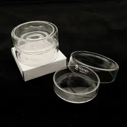 Borosilicato Vidro Petri Cultura Prato, Laboratório de Química Fermento Bacteriano, 60mm, 5pcs