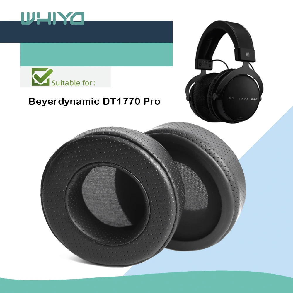 Whiyo Ersatz Ohr Pads für Beyerdynamic DT1770 DT1990 DT 1770 1990 Pro Kopfhörer Kissen Samt Polsterset Tassen Earmuffes Abdeckung