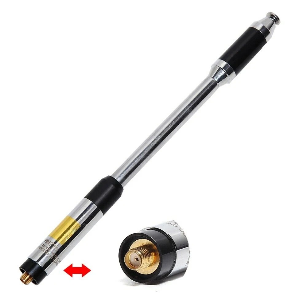 

Telescopic Antenna Dual Band VHF/UHF High Gain SMA-Female Antennas for TYT BAOFENG PUXING WEIERWEI QUANSHENG WOUXUN HYT Retevis