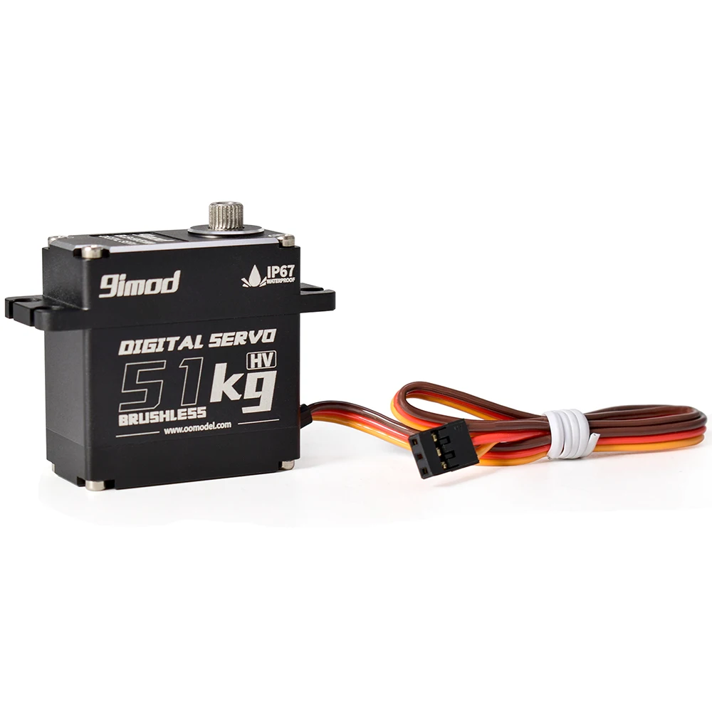 9imod 방수 51KG BLS-HV51MG 8.4V HV 브러시리스 디지털 서보 1:8 1:10 RC 크롤러 보트 로봇 DIY