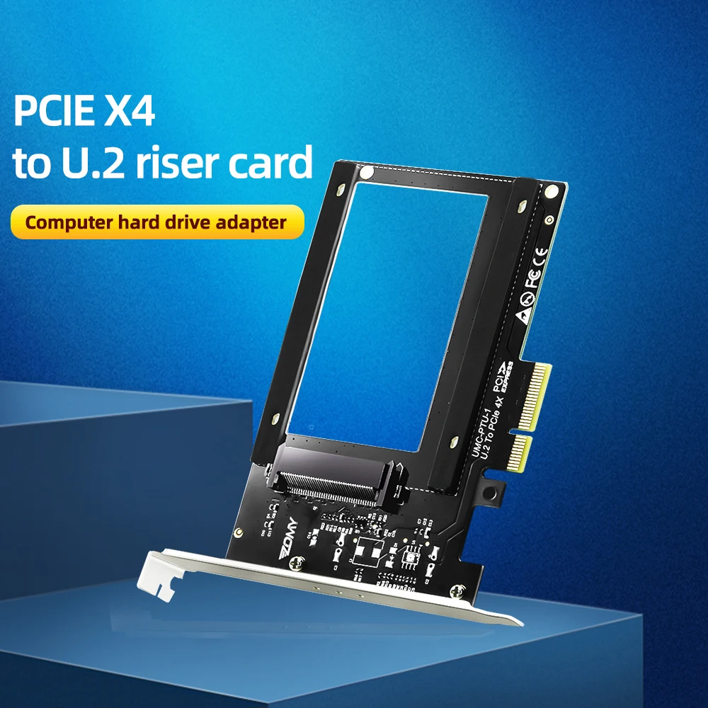 

PCIe Riser Card U.2 To PCI Express3.0 X4 Adapter Interface Gen3 X99 Hard Drive Computer Components Expansion Intel NVMe SFF-8639