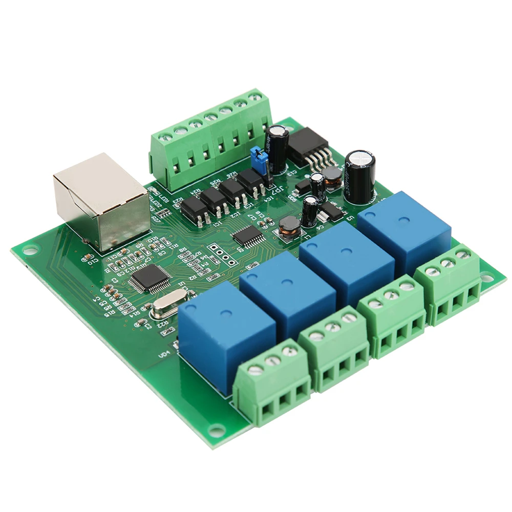 12V~24V Network Relay 4-Channel Low Level Trigger Electrical Accessory