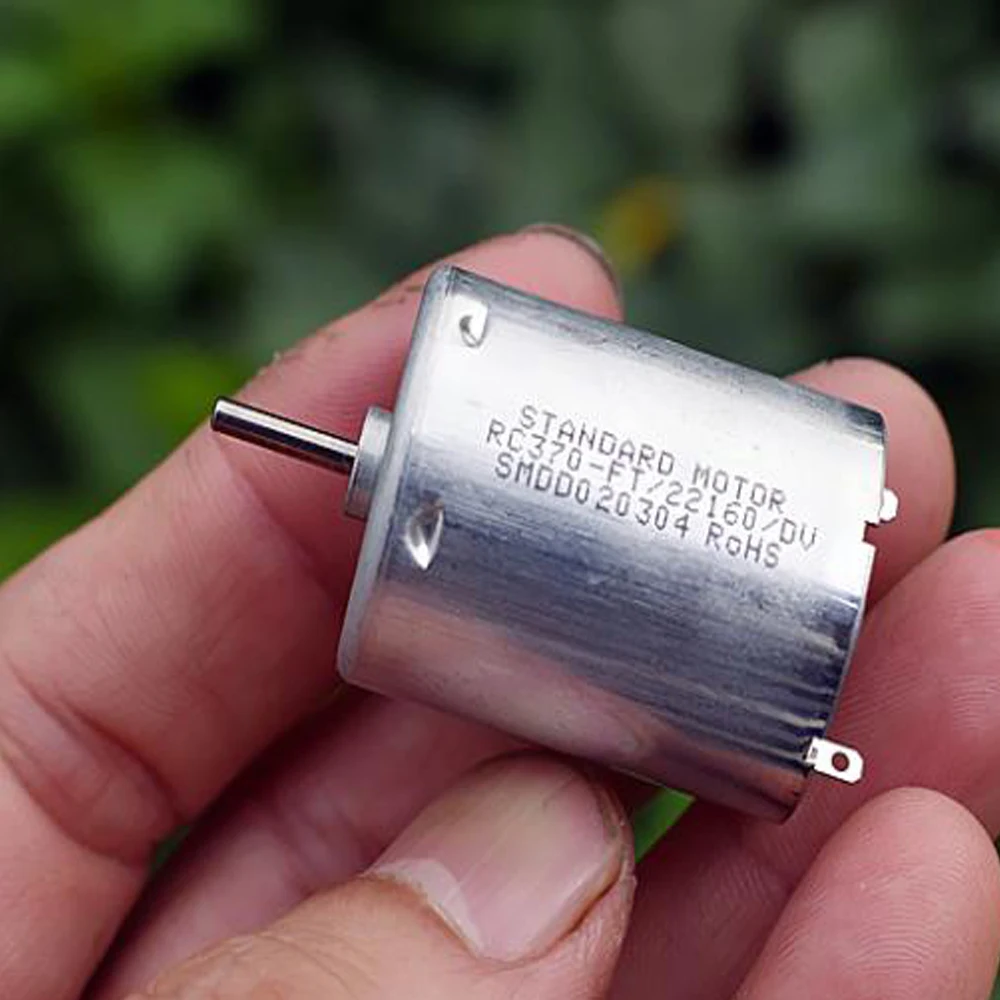 Standard Micro RC370 Motor DC 3V 6V Volt 6000RPM Mute Strong Magnetic Power Large Torque RC-370-FT/22160 Electric Machinery