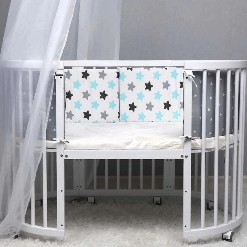 130cm*30cm Newborn Bed Fence Baby Children Drop-proof Cotton Bed Fence Cotton Crib Fence Anti-collision and Anti-drop Bumper