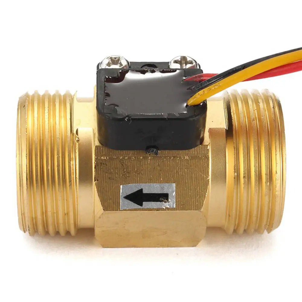 1.8-sensor de fluxo de água 5.5vdc consumo de baixa potência bsp g3/4 "USC-HS43TI turbinemeter 2-45l/min turbina flowmeter isentrol
