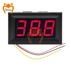 0-300V DC 4.5V to 30V Mini Digital Voltmeter Voltage Panel Meter Tester Red/Blue/Green For 6V 12V Electromobile Motorcycle Car