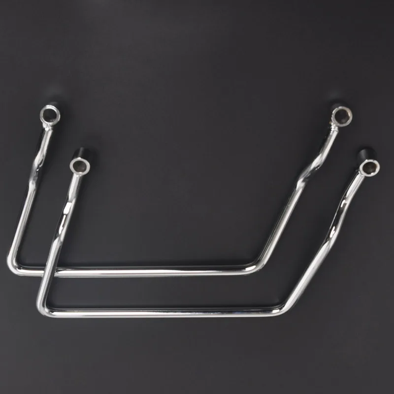 

Universal Motorcyle 14-24cm Saddlebag Support Bar Bracket Guard Rail Luggage Chrome For Harley Yamaha Honda Shadow ACE VT400/750