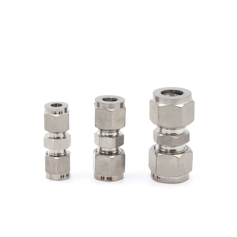 Stainless Steel Pipe Fittings Equal 6mm 8mm 12mm 16mm 1/4\