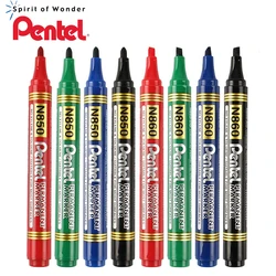 4Pcs Pentel Pen permanent marker N50 N850 Bullet tip point Black 4.3mm line Black/Blue/Green/Red Color