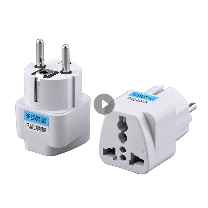 EU Travel Adapter EU Plug Adapter Universal  Multifunction EU German Conversion Adapter Converter Power Socket Electrical Plug