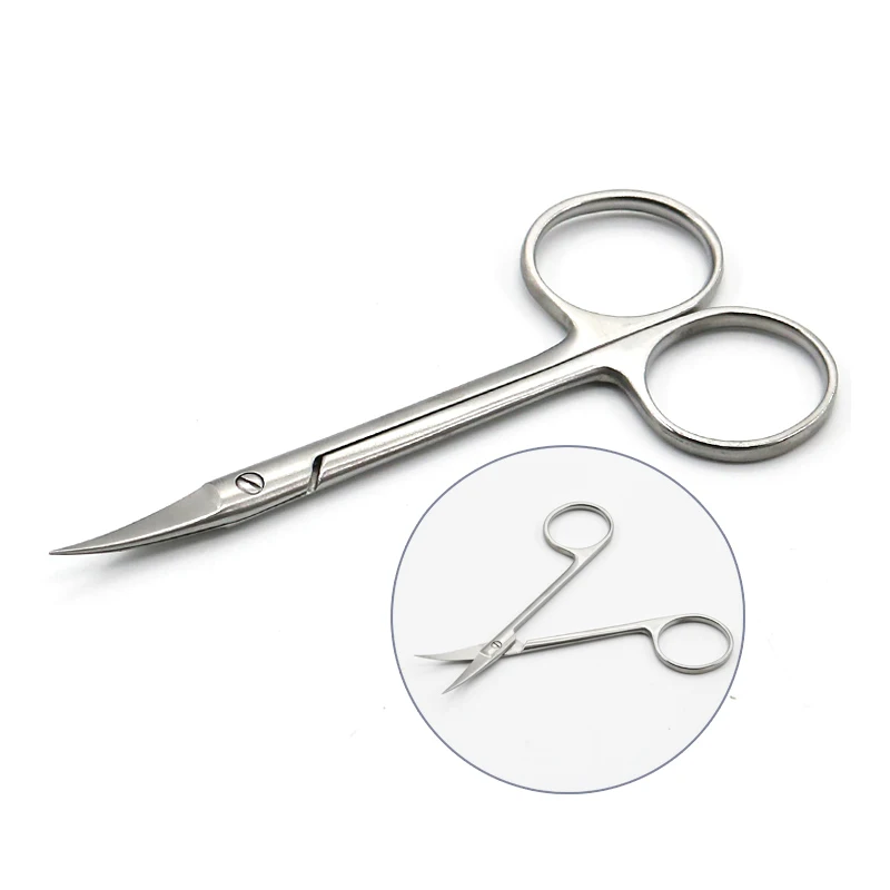 9.5CM Ordinary cheap medical surgical eye scissors beauty scissors cut tissue scissors