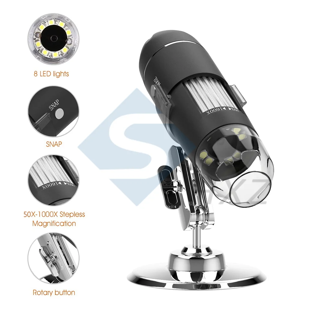 Microscope-X4D-30W-D elettronico/A/C 1600X Mega pixel Microscopio digitale Microscopio lente d\'ingrandimento USB Stereo elettronico