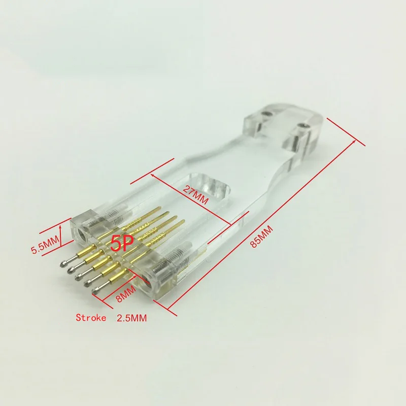 Burning Test Clip Programming Download Burning Hand Press PCB Test Inspection Tooling  JTAG 2-8pin 2.54mm /2.0mm/1.27 Hand Hold