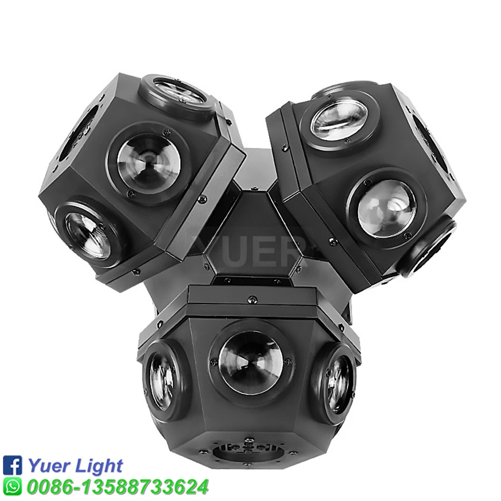 3 Heads Beam RGB Laser Stage Lighting Projector 18x10w RGBW 4IN1 LED Beam Moving Head Light DMX512 DJ Disco Xmas Party Lights