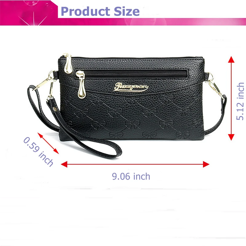 PU Leather Embossing Shoulder Bags for Women New Fashion Multi-function Crossbody Bags Cheap Female Bag Comfortable Wrist Strap